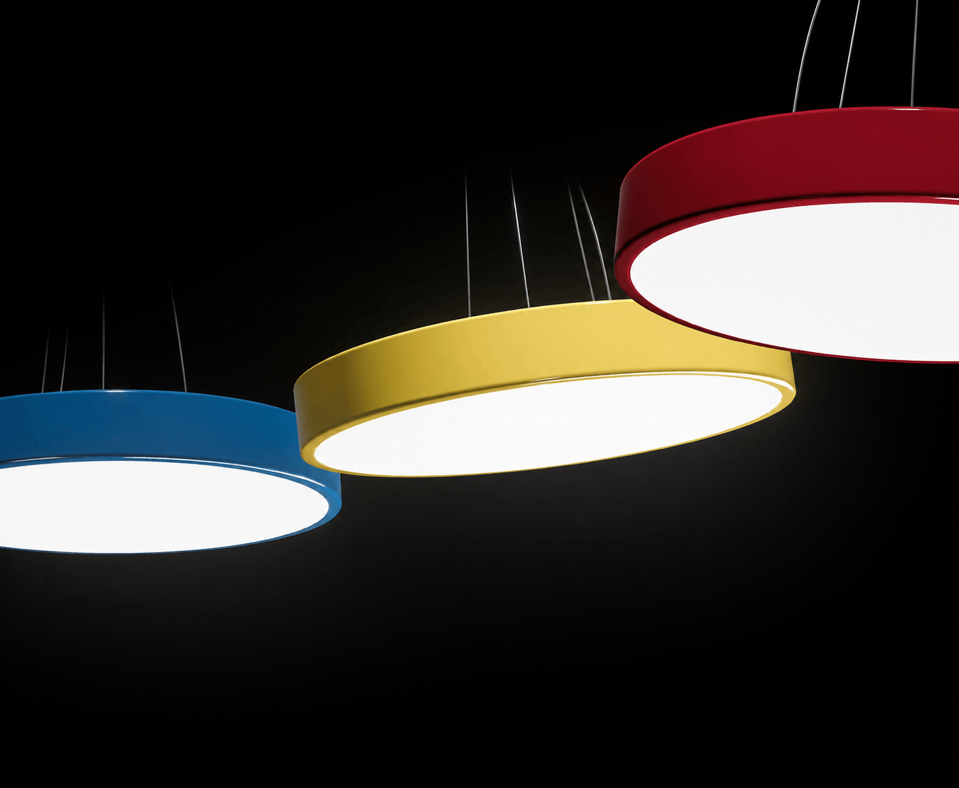 EVOKE round high bay LED lighting fixture for commercial and industrial applications