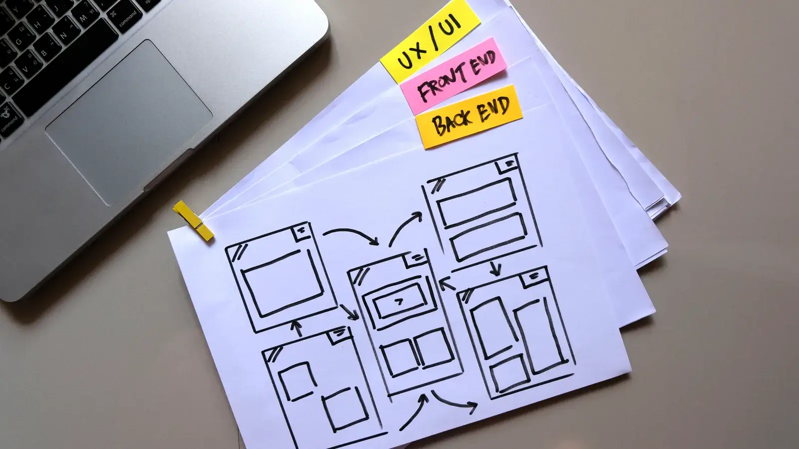 User flow planning in UX/UI design